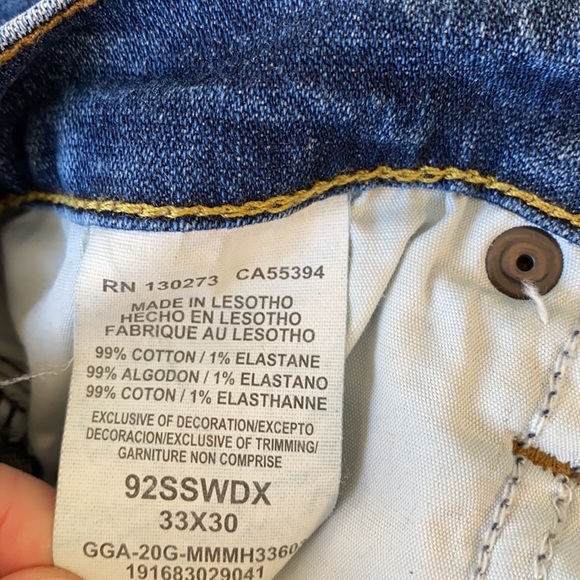 Wrangler men’s slim straight medium wash jeans 33/30 - Picture 8 of 8